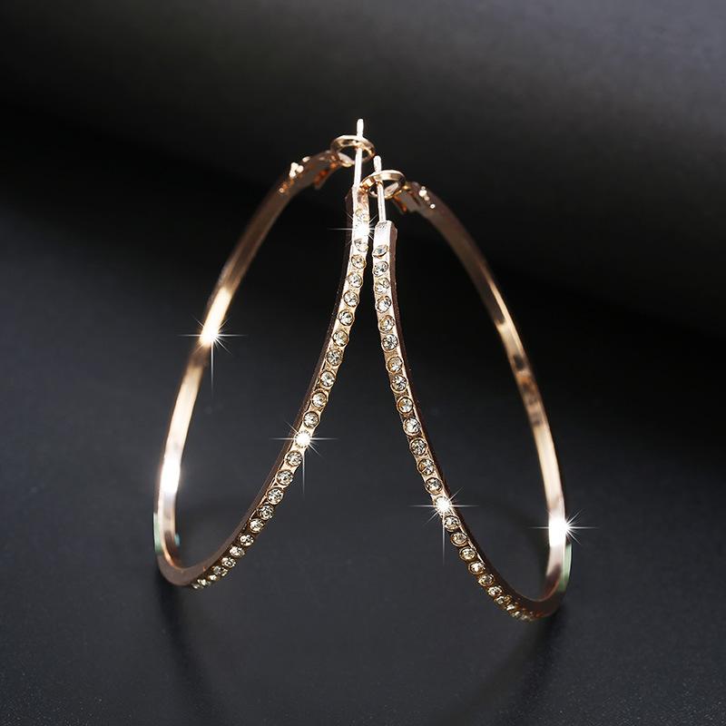 Minimalist Hoop Earrings | Classic Style Commute Round  Hoop Earrings | Golden Hoops