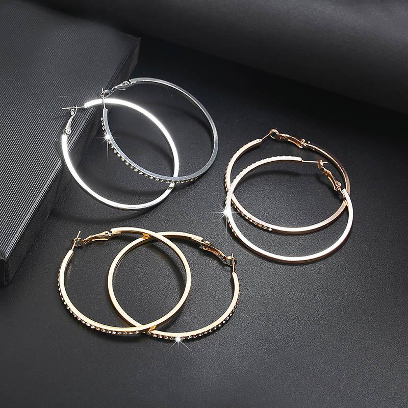 Minimalist Hoop Earrings | Classic Style Commute Round  Hoop Earrings | Golden Hoops
