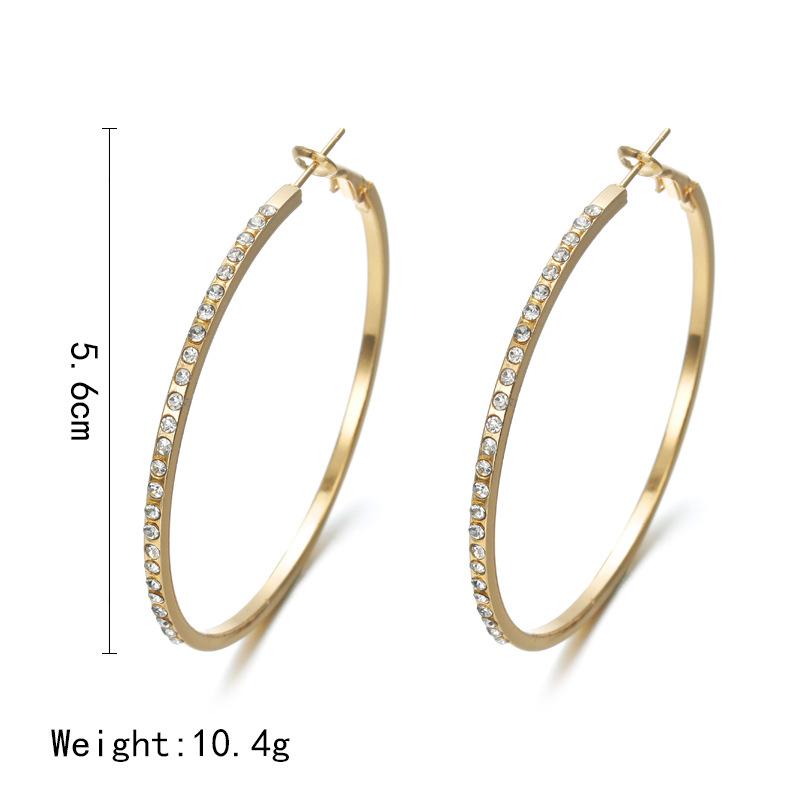 Minimalist Hoop Earrings | Classic Style Commute Round  Hoop Earrings | Golden Hoops