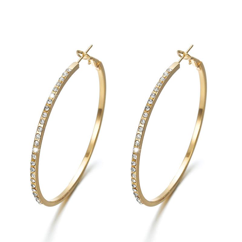 Minimalist Hoop Earrings | Classic Style Commute Round  Hoop Earrings | Golden Hoops