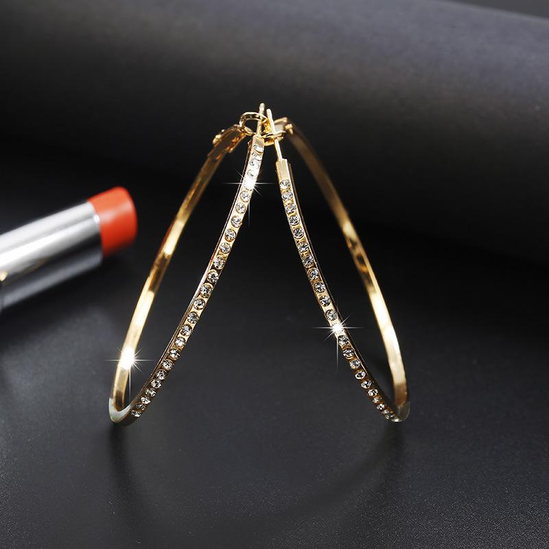 Minimalist Hoop Earrings | Classic Style Commute Round  Hoop Earrings | Golden Hoops