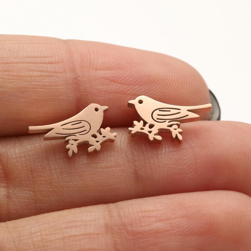 Tiny Love Bird Earrings