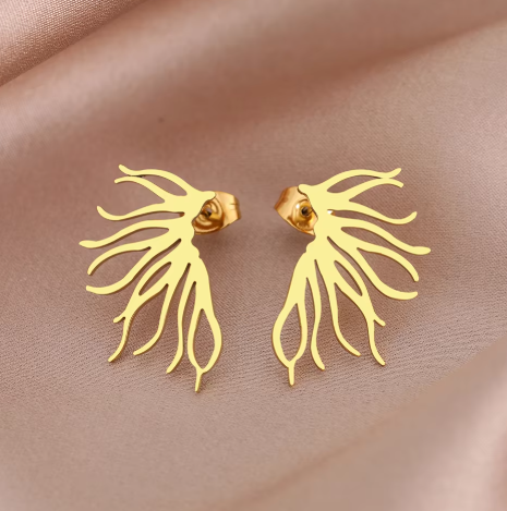 Anti-Tarnish Titanium Steel  Wings Earrings | Tiny Treasures - Image 3