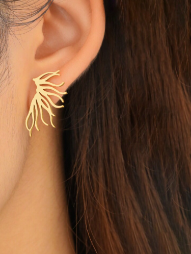 Anti-Tarnish Titanium Steel  Wings Earrings | Tiny Treasures
